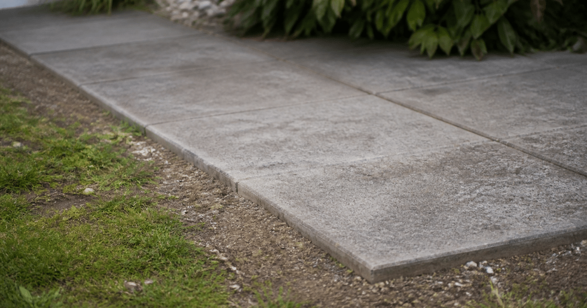 Dalle de jardin posee directement sur le sol sans fondation beton