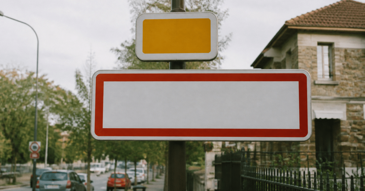 Panneau routier affichant population ville Perreux-sur-Marne France