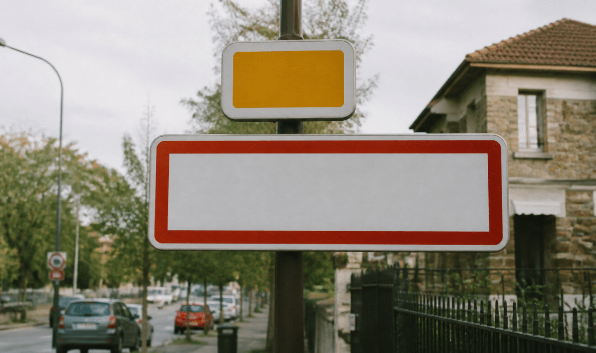 Panneau routier affichant population ville Perreux-sur-Marne France